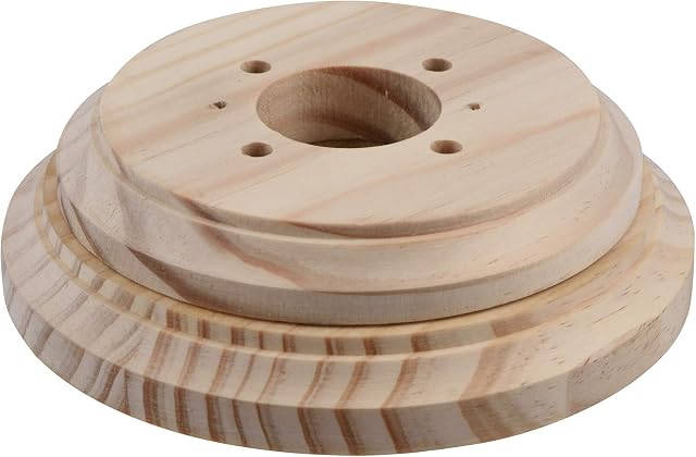 Pine Ceiling Wall Plinth Rose Surface Pattress Natural Pine 112mm and 134mm to Stack