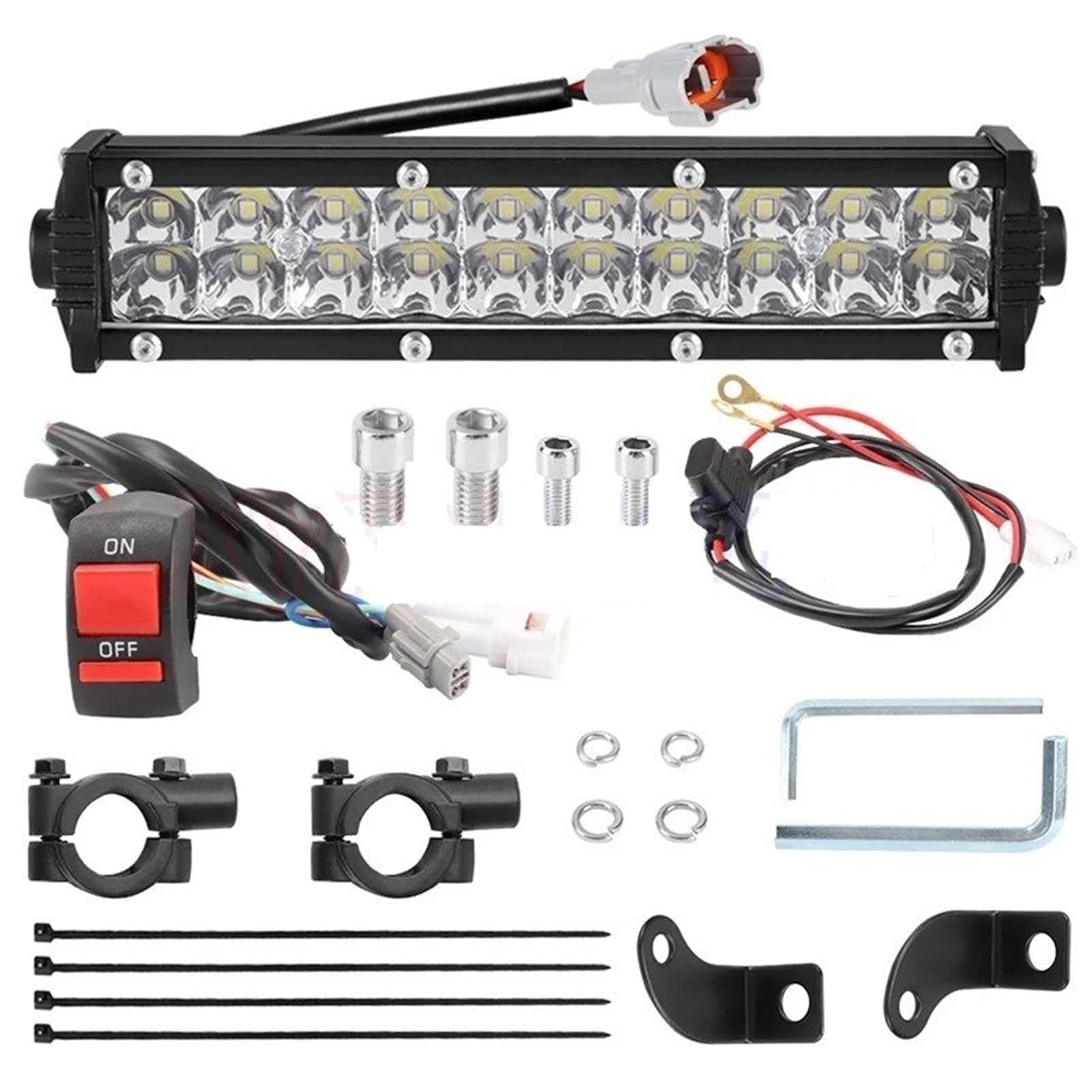 Moto Fari Stradali Spot Light Beam Per Suzuki RM125 RM250 1996 1997 1998 1999 2000 Kit 60W Manubrio Faro Moto Luce Barra Luminosa LED Set