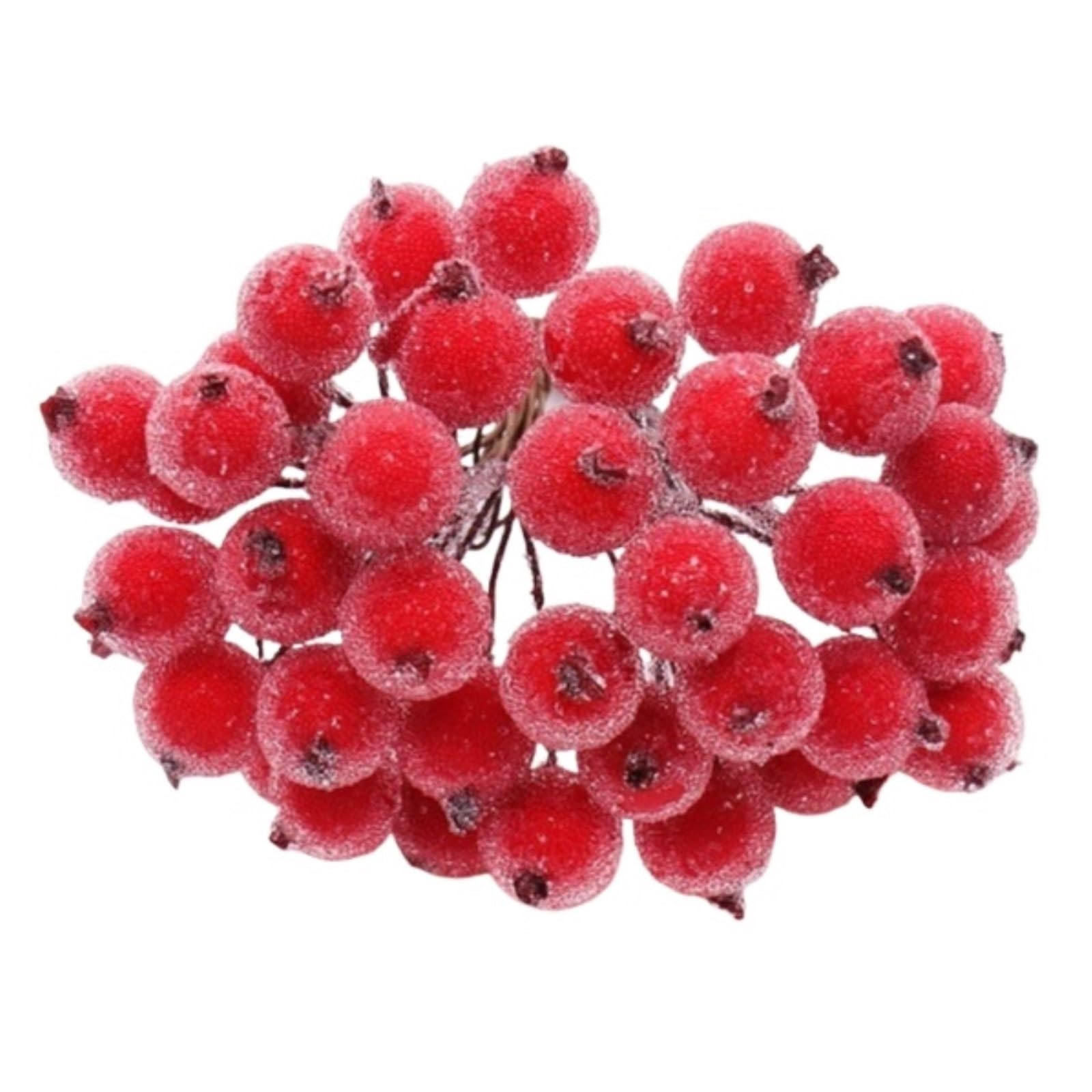 CVdrtyED Reusable Artificial Fruit Display 3 Pieces Artificial Frosted Berries Simulation Fruit Home Decoration Kitchen Ornaments(Rosso)