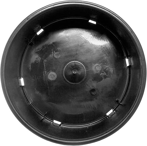 Miniatura 3 de HGPK10PHD - Maceta redonda de plástico moldeado por inyección, de 10 galones, base ancha, para interiores o exteriores (juego de 15)