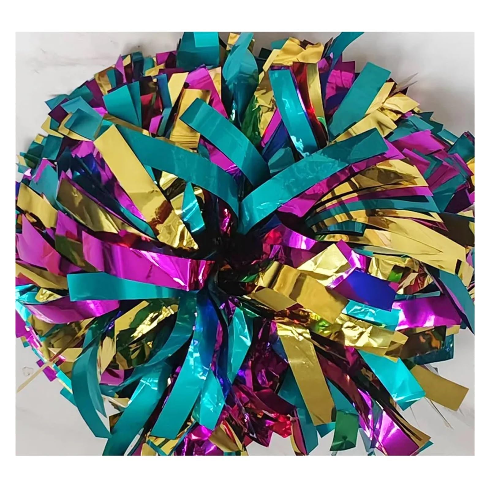 Cheerleading Poms for Sports Festival Performances(Color 8,4 Inch)
