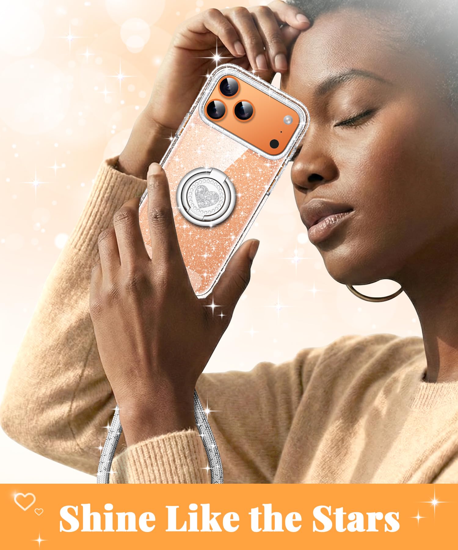 Amazon.com: XYZ for iPhone 17 Pro Max Case Glitter, Cute Clear