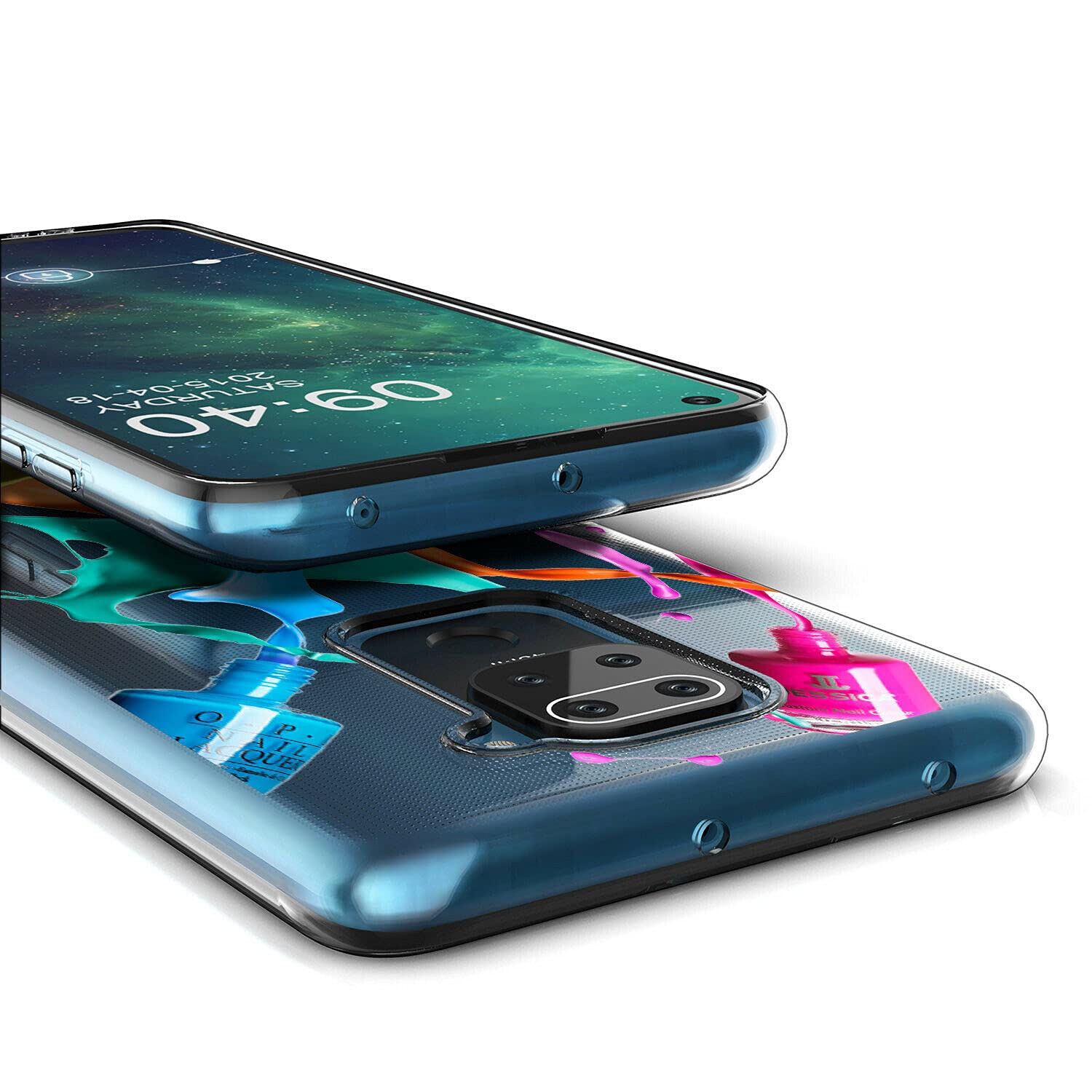 Mixroom - Cover Custodia Case In TPU Silicone Morbida Sfondo Trasparente Per Realme 9 Pro Plus (+) Fantasia CANE DJ U1062