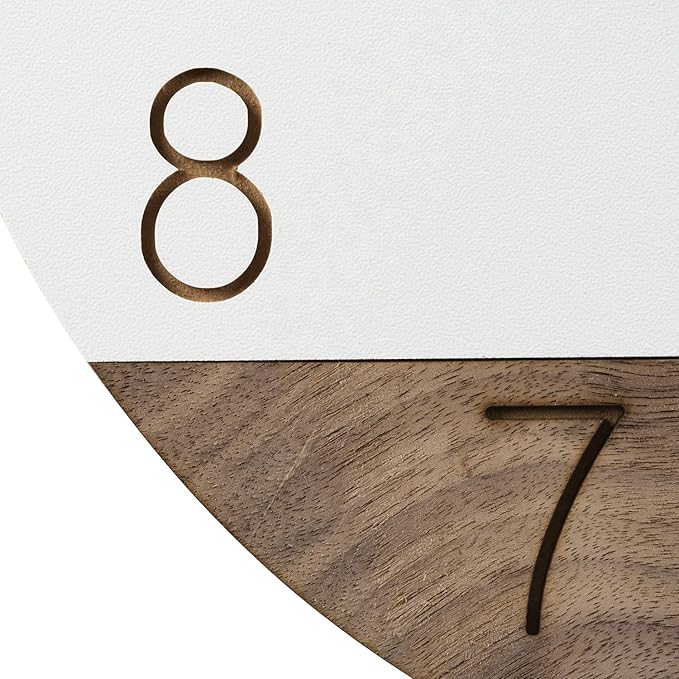 Reloj de pared analógico La Crosse 12 pulg Ivory Sierra miniatura 6