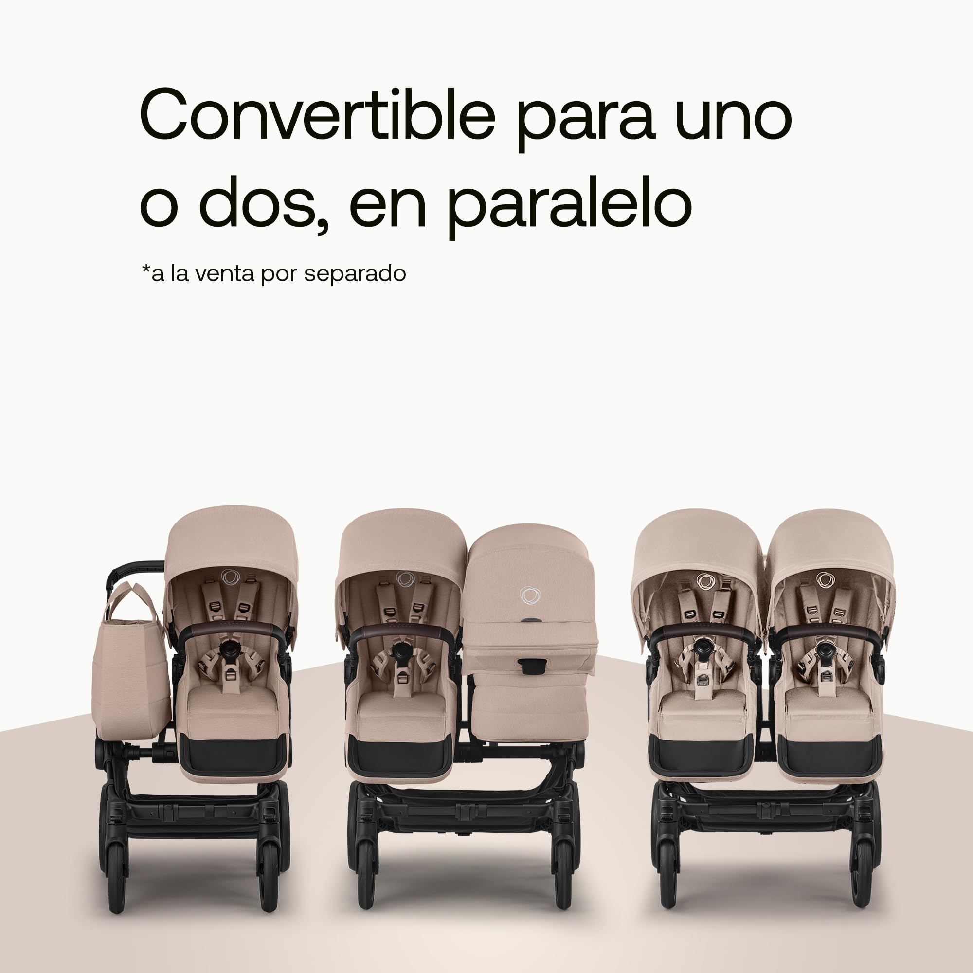 Bugaboo Donkey 6 carrito doble pack de extensión, con silla reversible