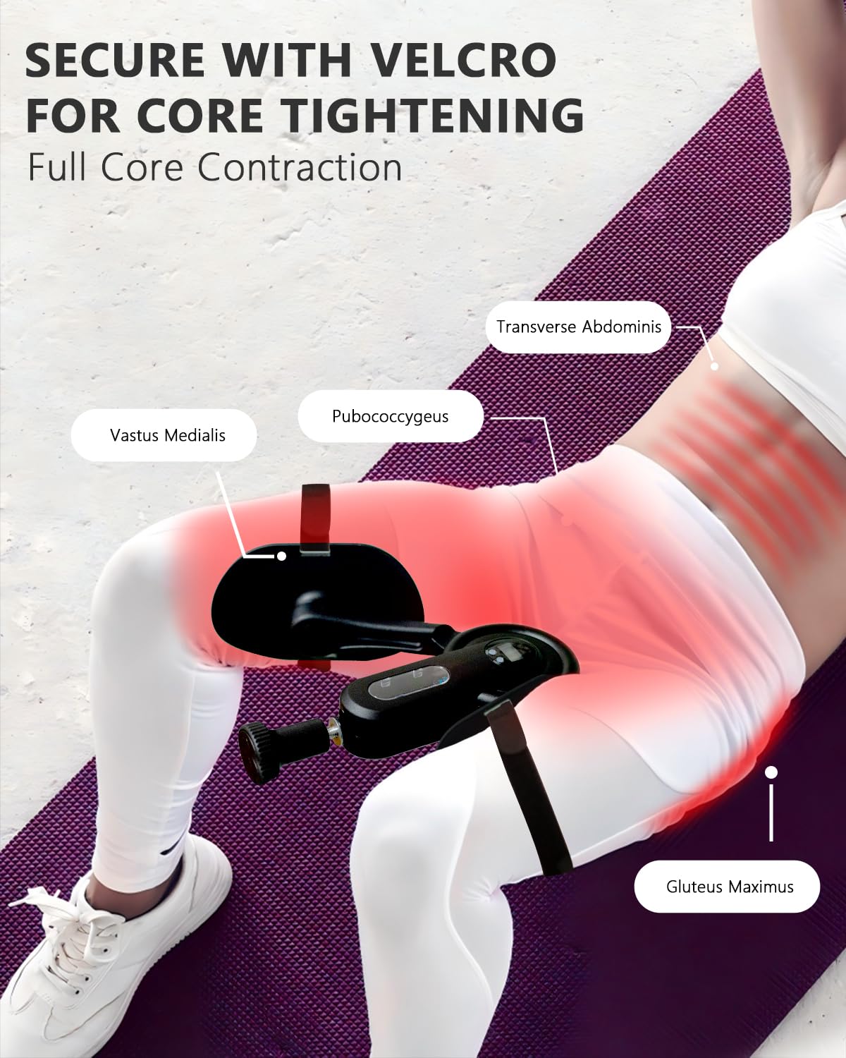 Kegal Exerciser - Attrezzo interno per rafforzare i muscoli interni con resistenza regolabile da 0 a 63,5 kg, fitness a casa, allenamento del pavimento pelvico per donne e uomini