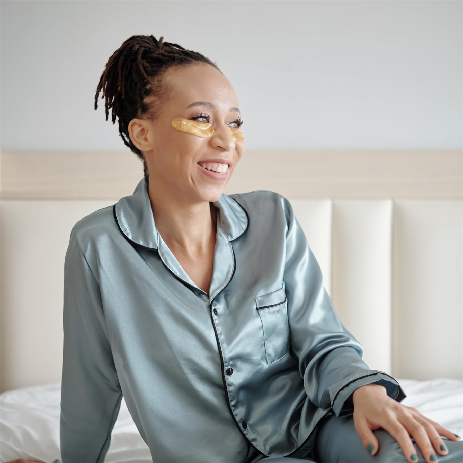Janisramone Pyjama en soie pour femme, ensemble de pyjama deux pièces en satin à manches courtes, pyjama Bride to Be pour femme, ensemble de pyjama court pour femme, vêtements de nuit, vêtements de
