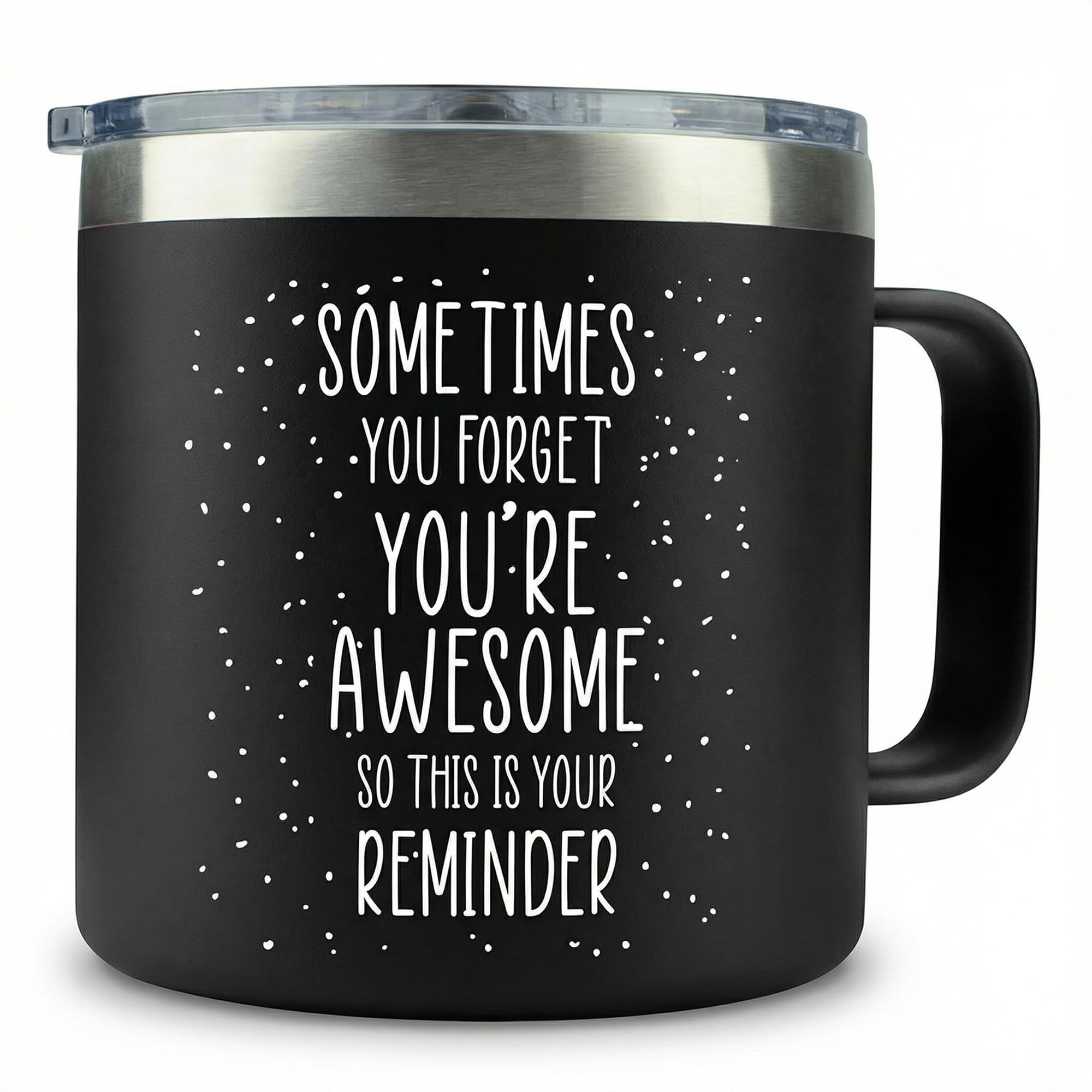 Dad Gifts for Fathers Day Cup - Sometimes You Forget Your Awesome Gifts 14oz Black Mugs for Fathers Thinking of You Gift for Men Coffee Lovers Birthday Gift Ideas Dad Presents for Birthday Awesome Mug
