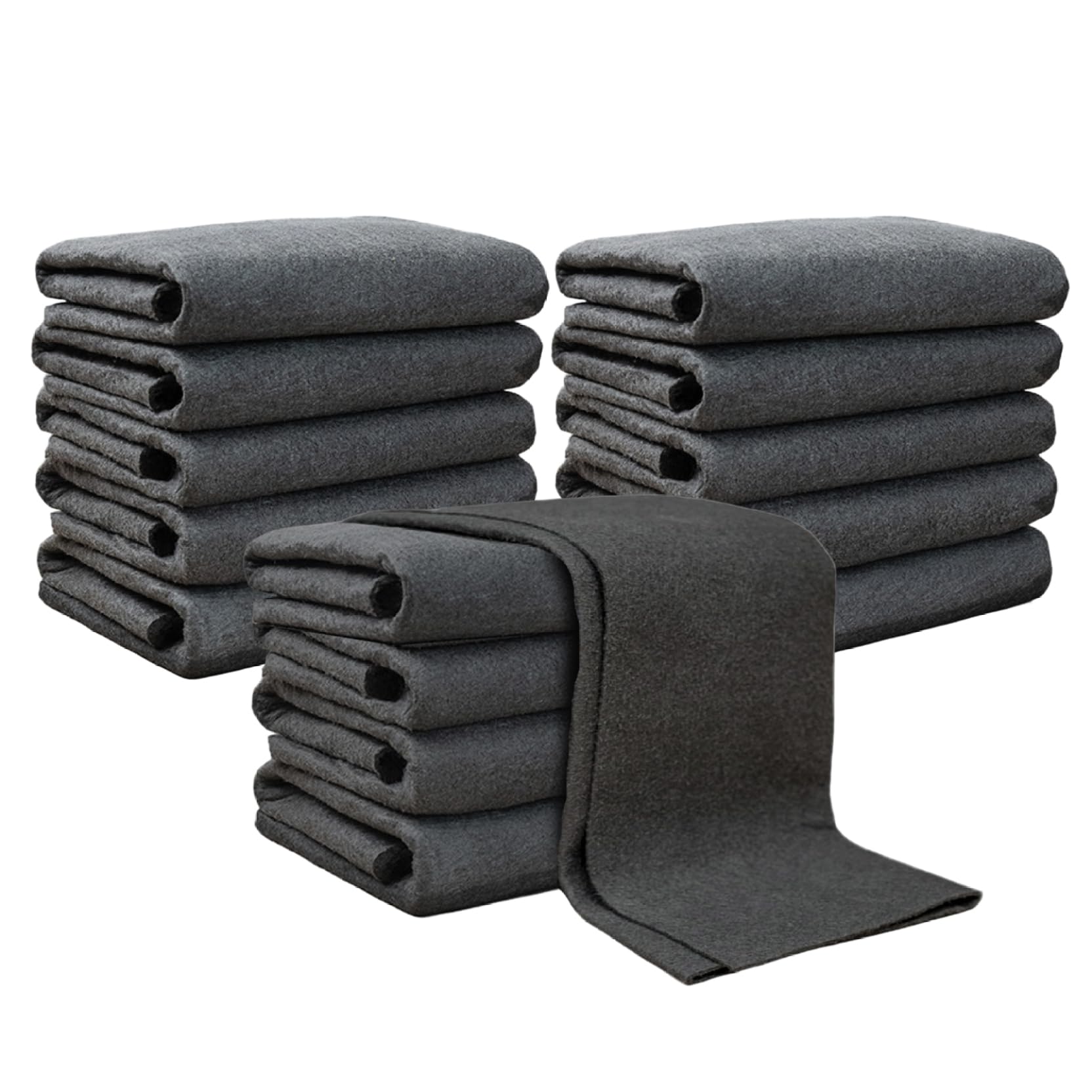 Window Cleaning Cloth 15-Pack Lint Free Thickened Microfiber Towels for Cars Glass Windows Mirrors Grey 11 8x11 8
