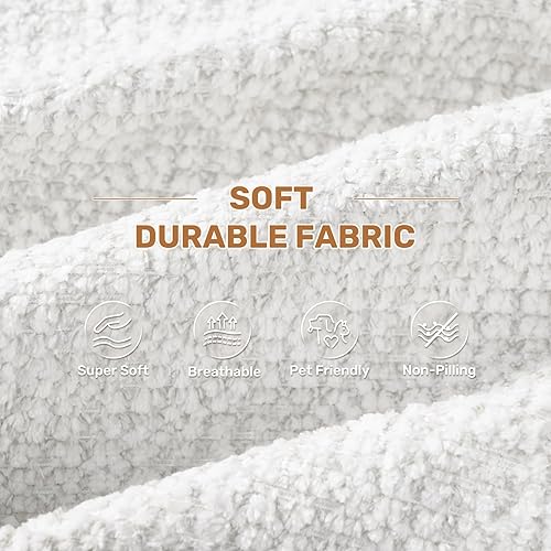 Miniatura 5 de Sofá modular modular de 114 pulgadas para sala de estar, moderno sofá modular con diván, sofá seccional en forma de L, no requiere montaje, beige