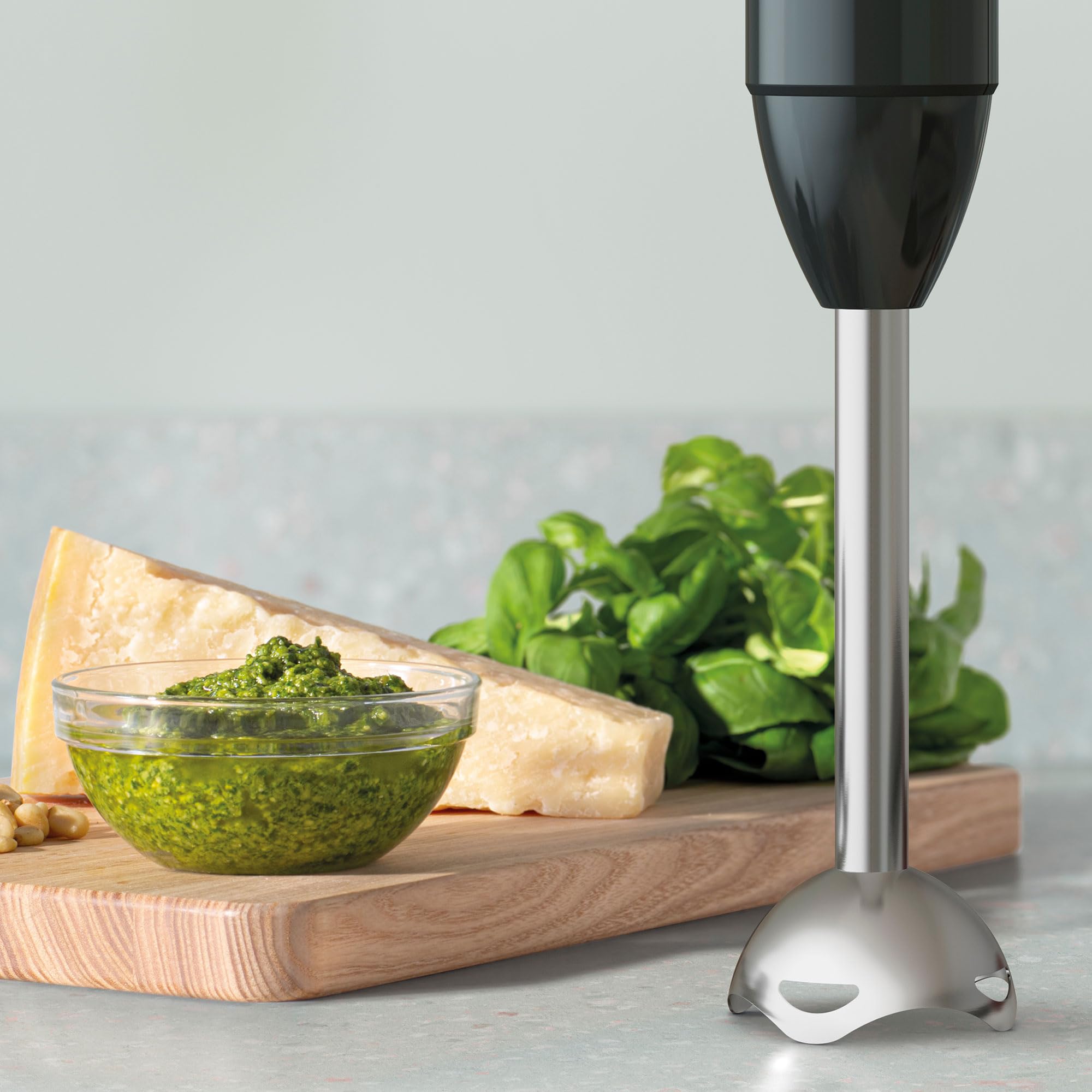 Electrolux E3HB1-4GG – Frullatore a Immersione Create 3 con Tecnologia TruFlow | Motore 400 W | Bicchiere 600 ml | Piede in Plastica Nero | Miscelazione Veloce e Precisa