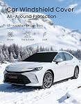 Windshield Cover for Ice and Snow,600D Oxford Fabric Heavy Duty, Car Front Windshield Snow Cover,Fits Most Cars and SUVs, Pickup,Windshield Cover for Winter,69 x 42 Inches Winter Car Accessories