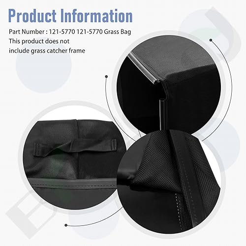 Miniatura 3 de 121-5770 Bolsa de césped compatible con cortacésped Toro de 30 pulgadas, 223CC 21200, 21199, 20978, 20977, 20975, 20200, 20199, TimeMaster, marcos