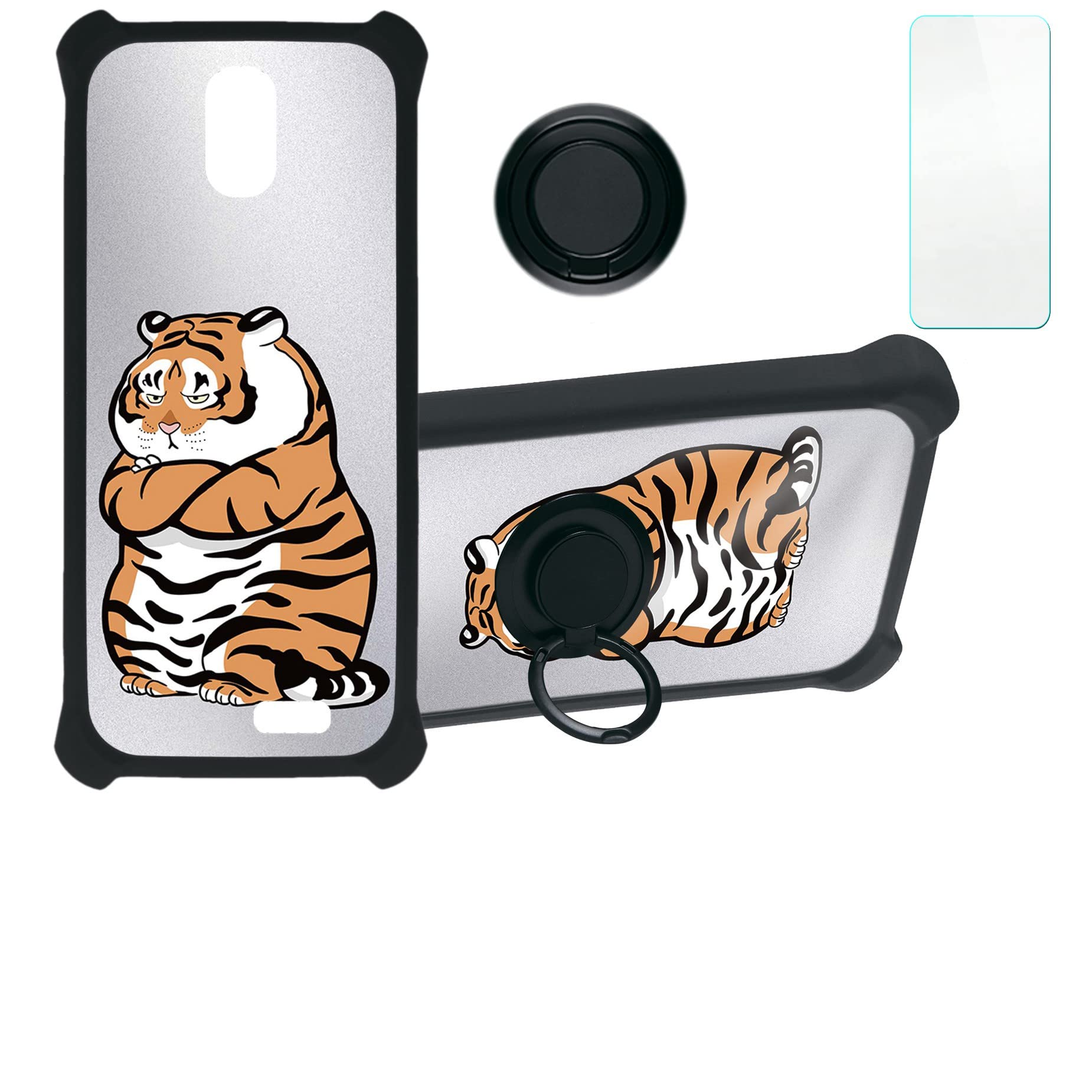 jioeuinly Mint Mist Mm5414g Case Compatible with Mint Mist Mm5414g Phone Case Cover [with Tempered Glass Screen Protector][Hard PC + Soft Silicone][Silver Reflect Light] DYH-PH