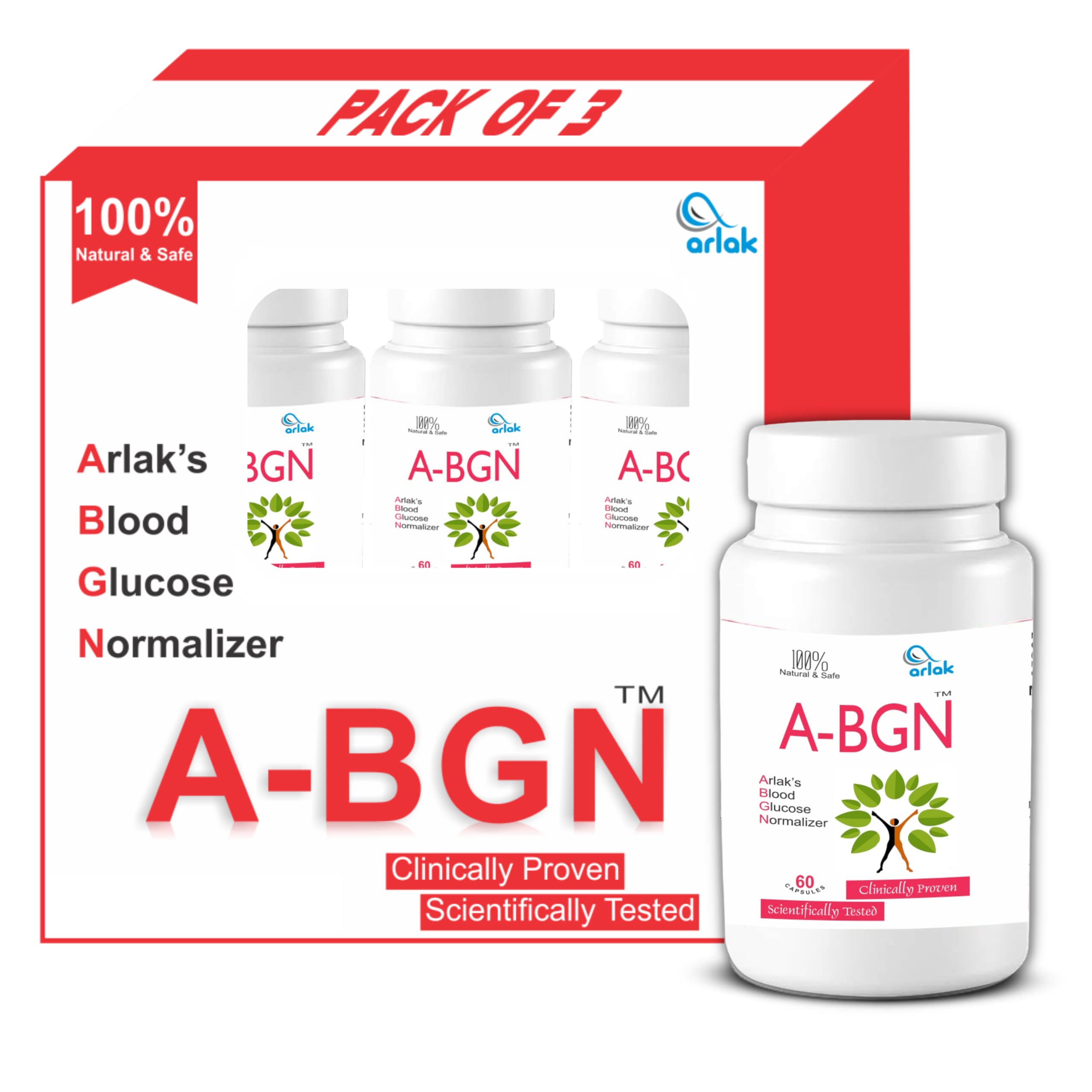 ARLAK Blood Glucose Normalizer A-BGN Combo Pack of 3*60 Capsules, Ayurvedic Herbal And Natural Diabetic Balance Capsules, Helps Increase Insulin, Neem/Karela Manage Blood Sugar Level/Lipid Metabolism. (B07Y4ZQGNW) Amazon Price History, Amazon Price Tracker