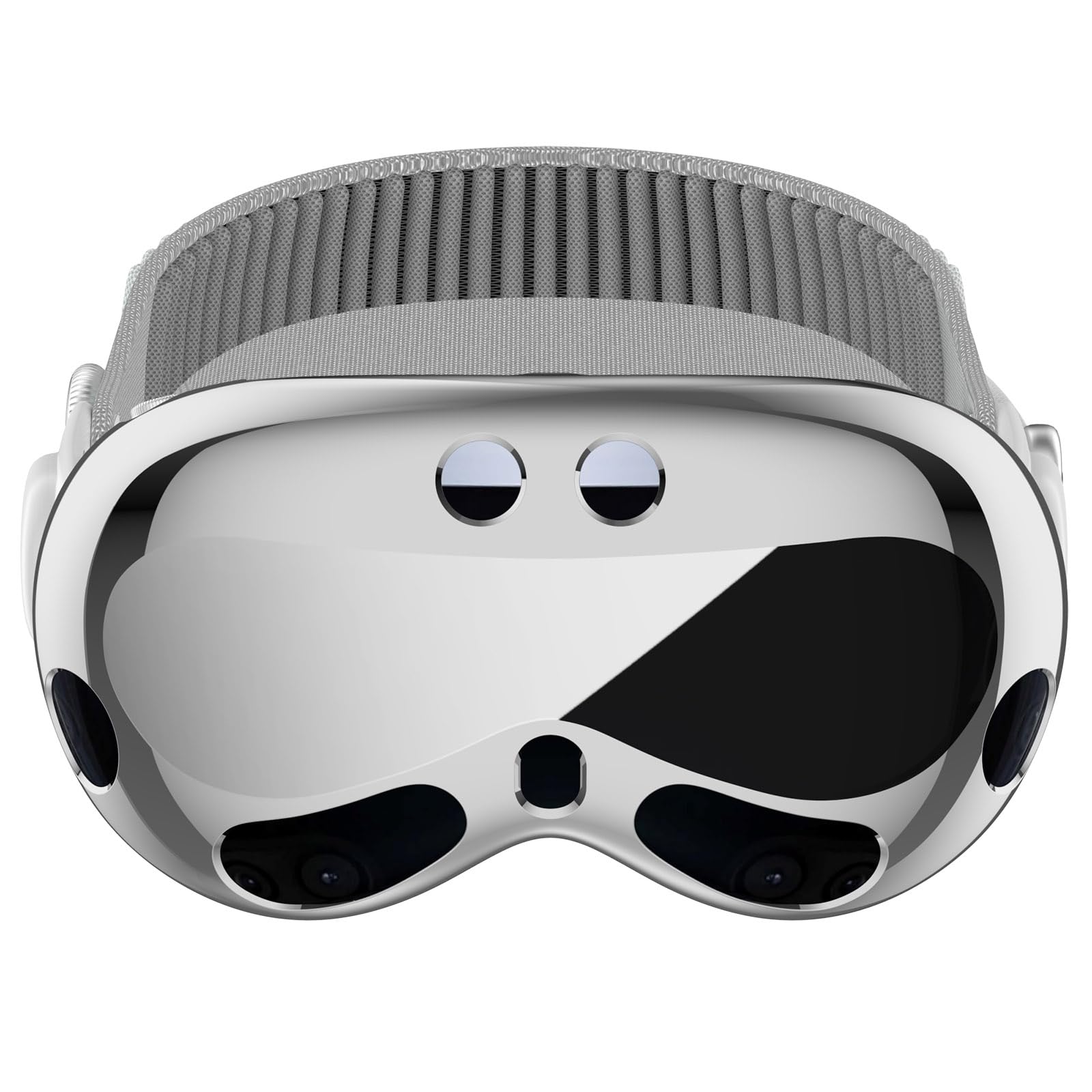Havilah for Apple Vision Pro Electroplated TPU Protective Case VR Glasses Accessories(Sliver)-image-34