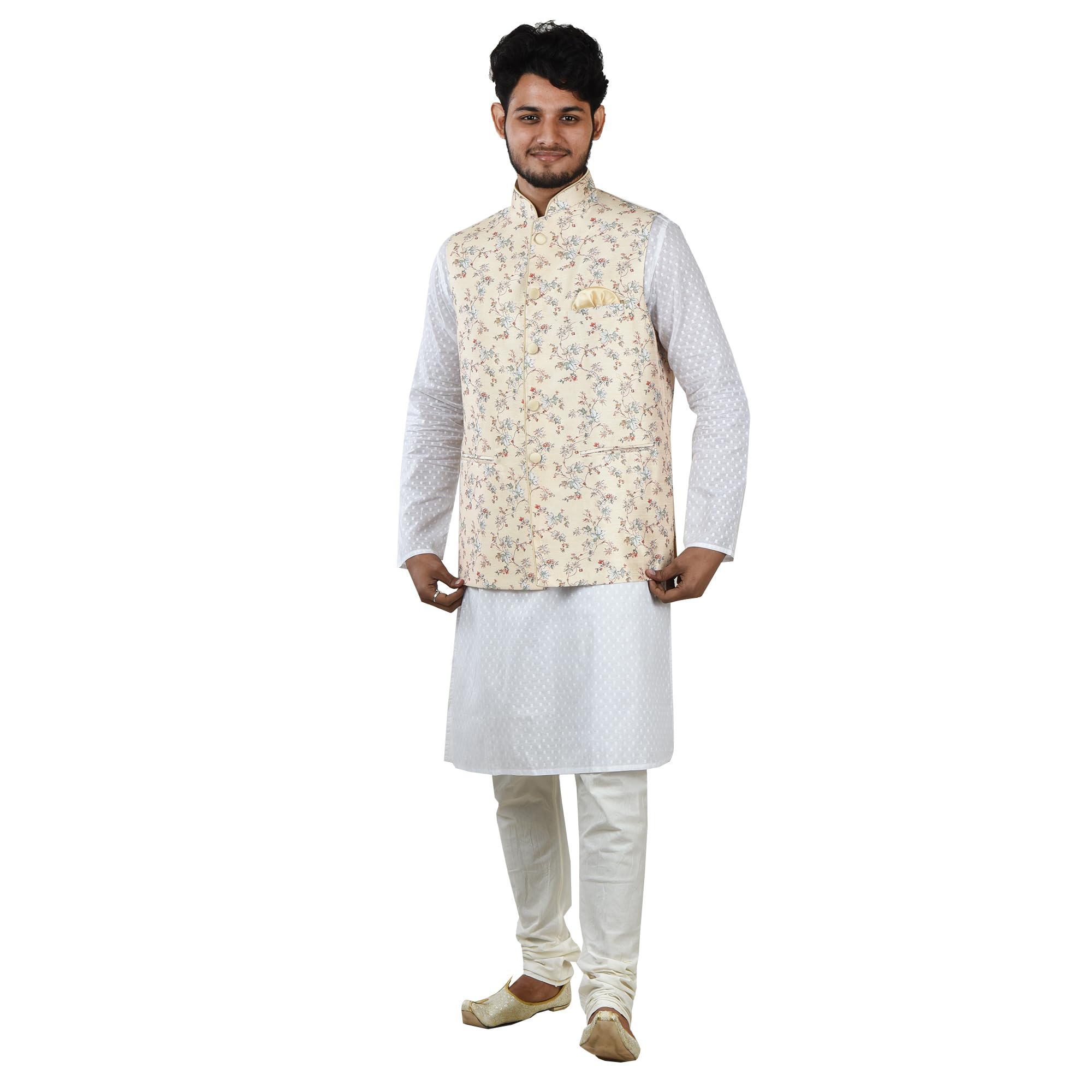 Fashweave Men's Sleeveless Nehru Jackets along-with Inner pocket for Regular Fit for Festive, Casual or Occasional-image-48