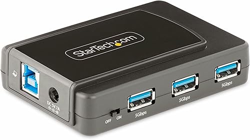Miniatura 4 de Concentrador USB de 7 puertos con interruptor de encendidoapagado, USB 3.0 5Gbps, USB-A a 7x USB-A, concentrador de expansión USB-A autoalimentado