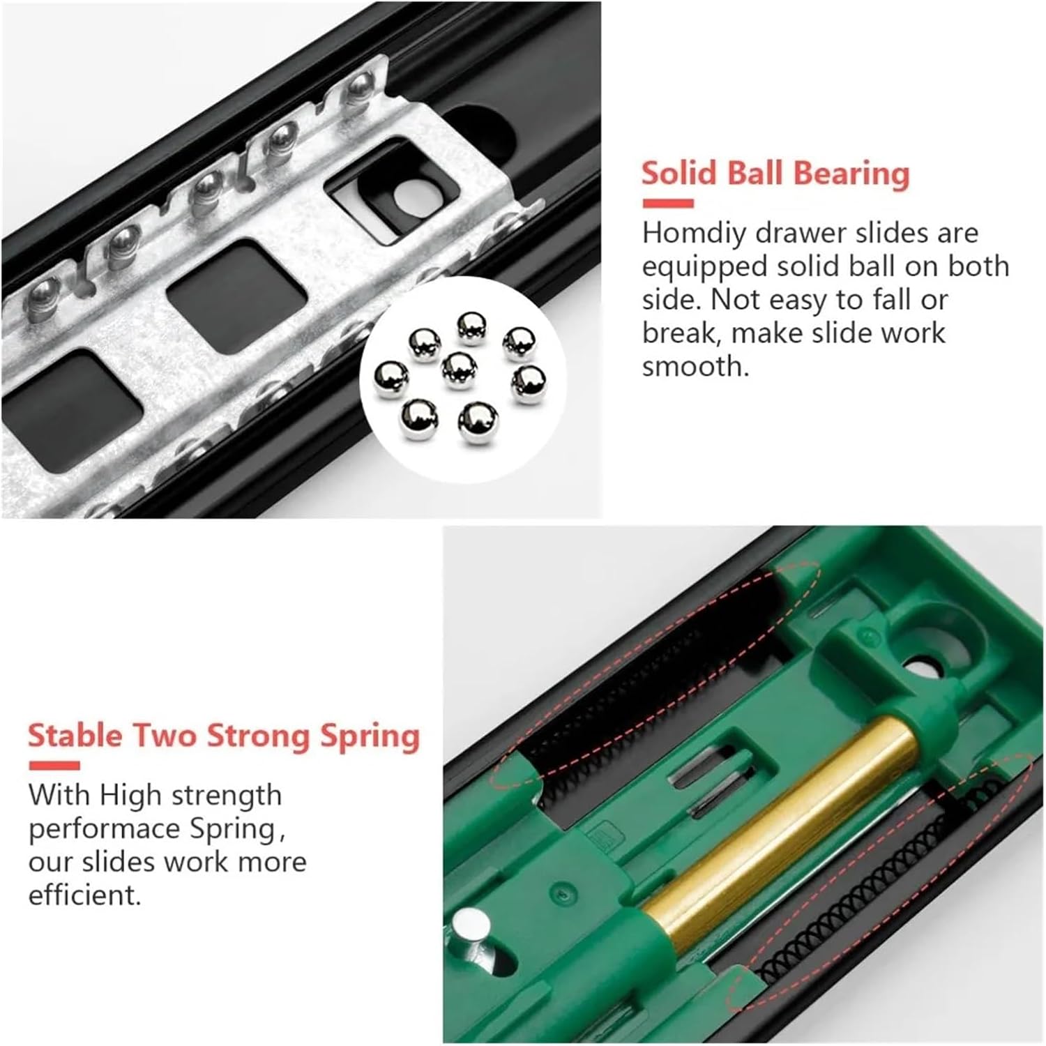Full Extension Drawer Slides 10Pair 22Inch Full Extension Side Mount Soft Close Drawer Glide
