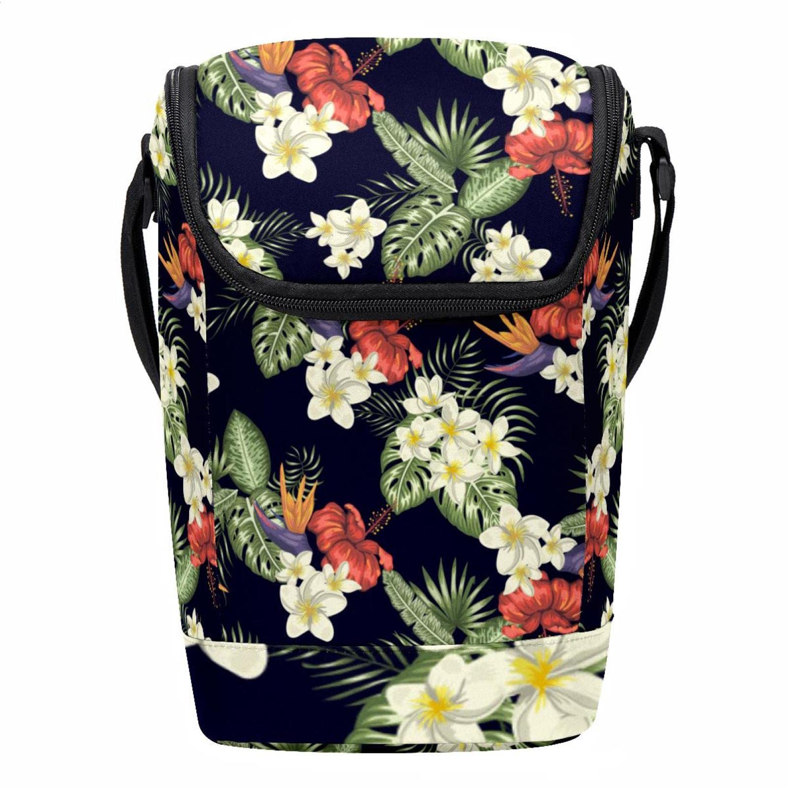 Bolsa de almuerzo porta táper hermético lonchera floral contra pérdidas de frío