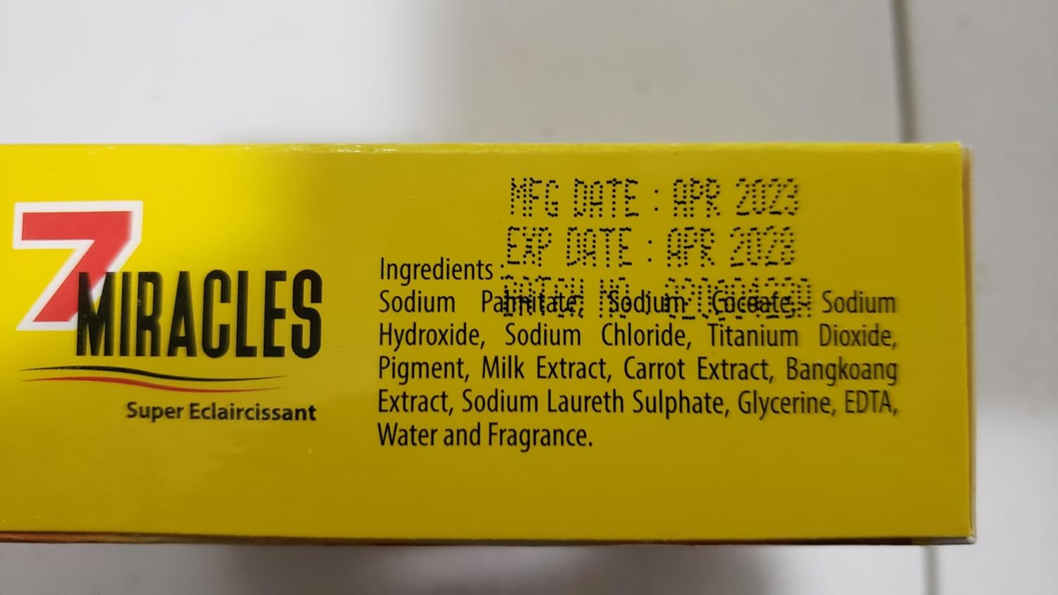 7 Miracles Carrot Bar Soap [Set of 12] Carrote