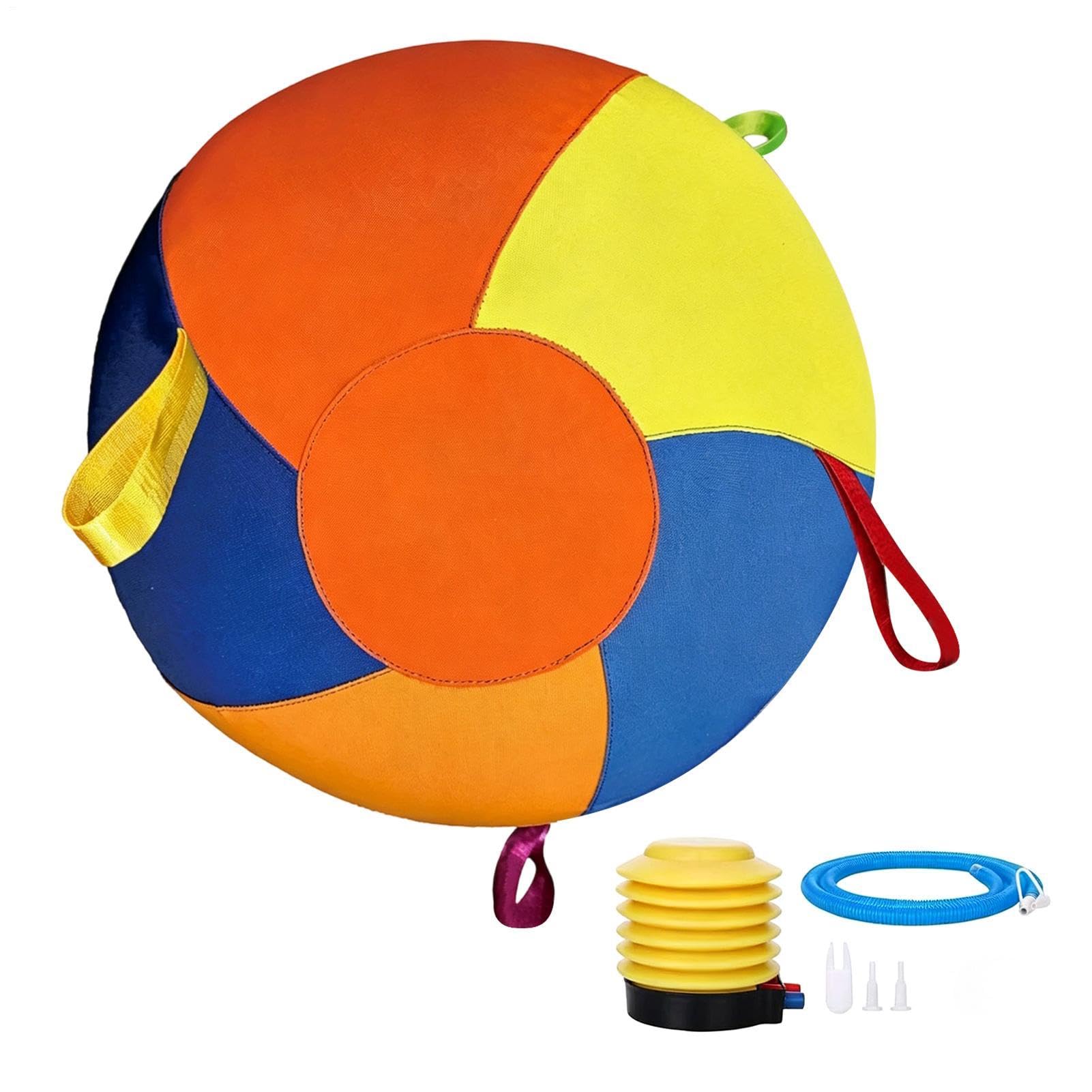Piłki pasterskie dla psów, z bezproblemowym systemem pompowania, 50 cm, nadmuchiwana zabawka Jolly Ball, interaktywna zabawka wzbogacająca dla zwierząt domowych, odporna na gryzienia, dla małych