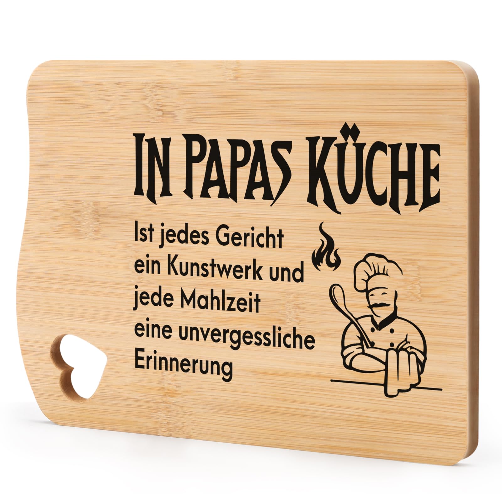 PRSTENLY Vatertagsgeschenke für Papa, Papa Geschenke Geburtstag, beste Papa Geschenke Bambus Schneidebretter Papa Geschenke von Tochter Sohn, Geburtstagsgeschenke für Papa Ruhestand Vatertag