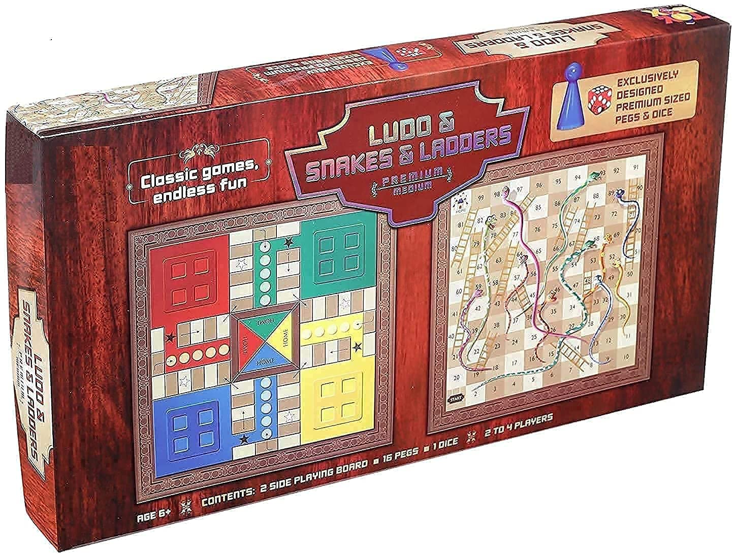Buy Proudo 2 in1 Snakes and Ladders with Ludo Game for Kids The Mind