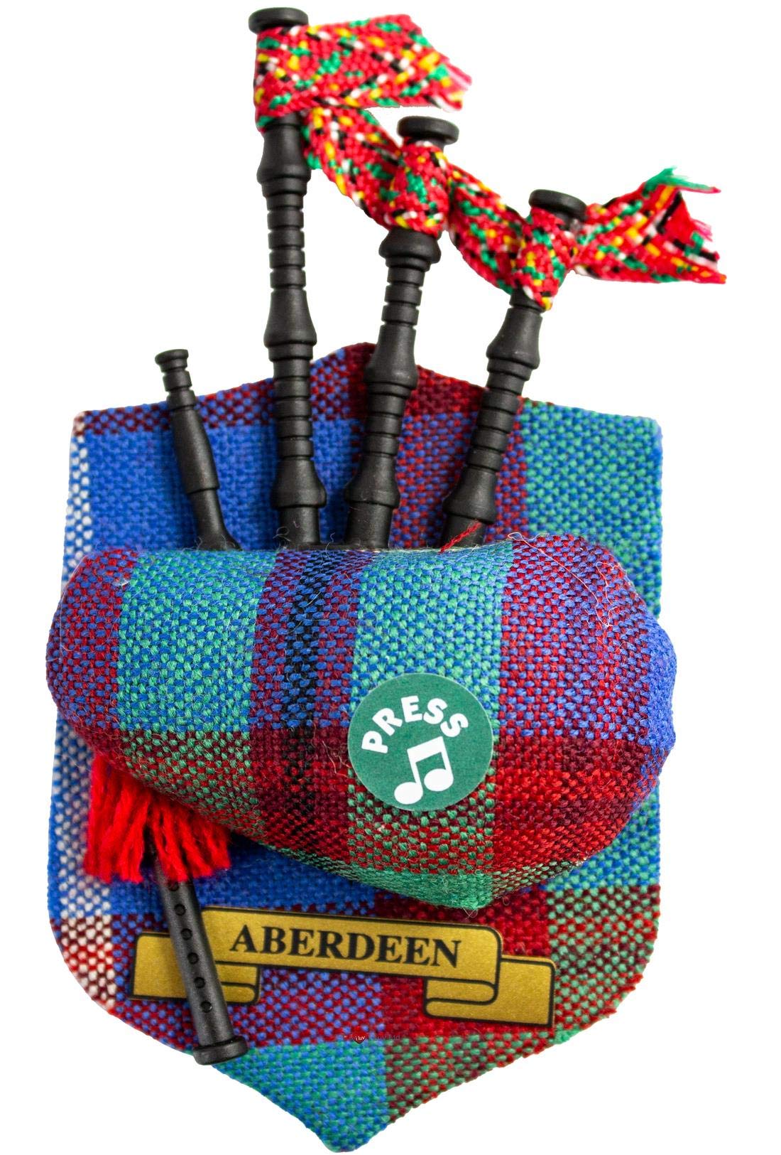 Aberdeen Clan Musical Bagpipe Fridge Magnet, Made in Scotland