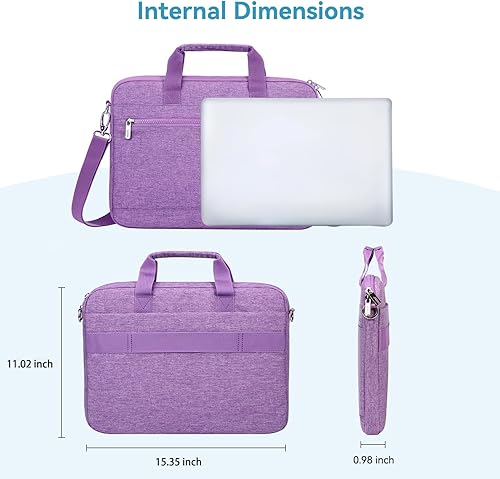 Miniatura 6 de LANDICI Funda protectora de 360 para laptop de 15.6 a 16 pulgadas con correa para el hombro, funda impermeable para MacBook Pro 16, Acer HP, Lenovo,