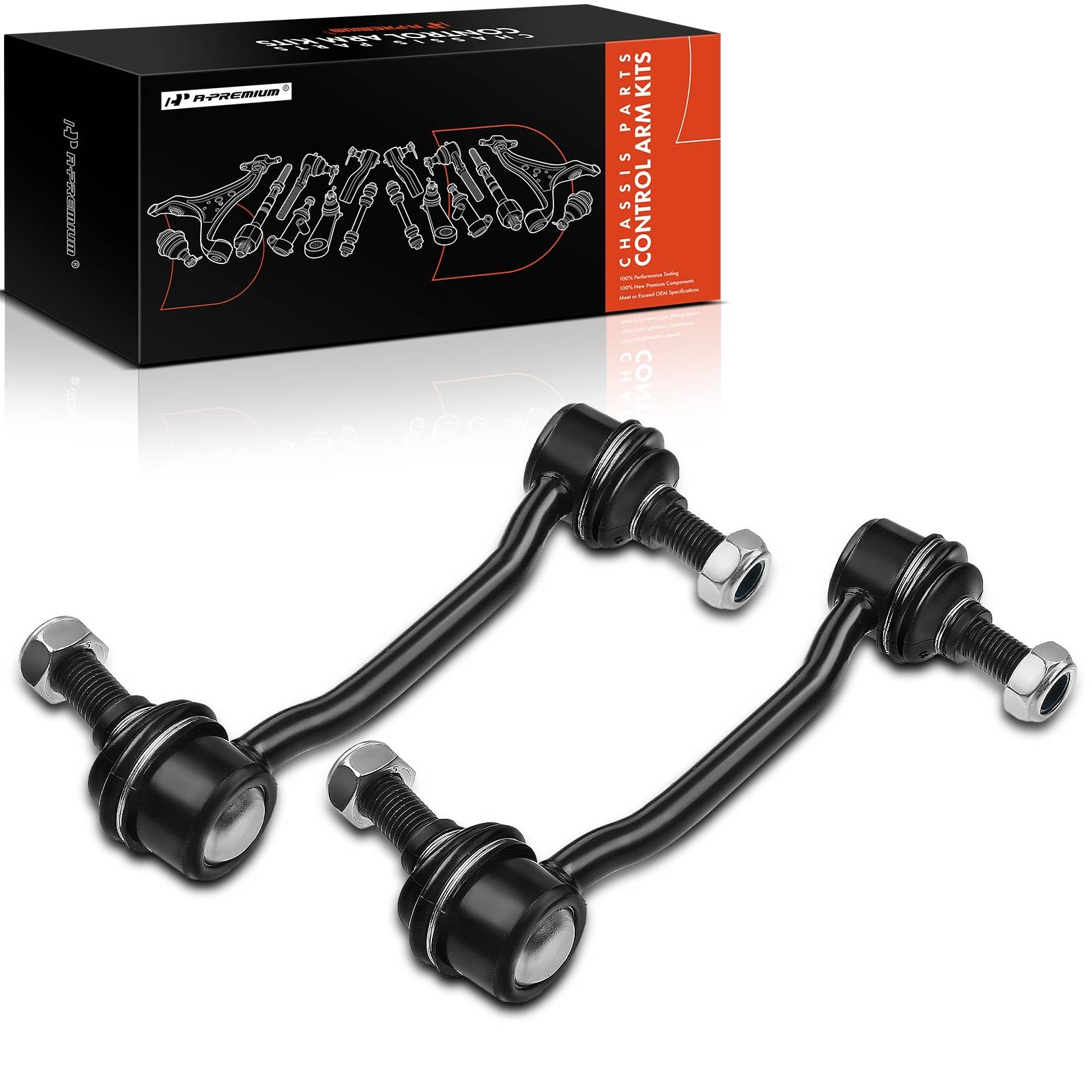 A-Premium 2 x Front Sway Bar Links Stabilizer Bar Links, Compatible with Hyundai Sonata 2006-2010, Azera 2006-2011, Kia Amanti 2007-2009, Replace # K80949 548303K000