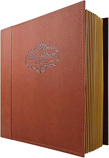 Amazon Com Brown Magnetic Page Albums Photo Albums Home Kitchen