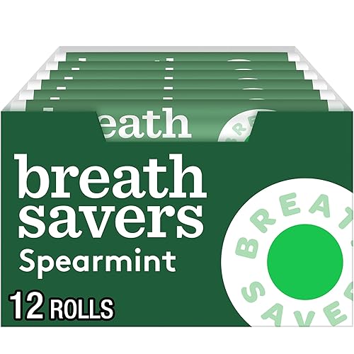 Miniatura 2 de BREATH SAVERS Wintergreen - Mentas de aliento sin azúcar envueltas individualmente rollos de 075 onzas 24 unidades