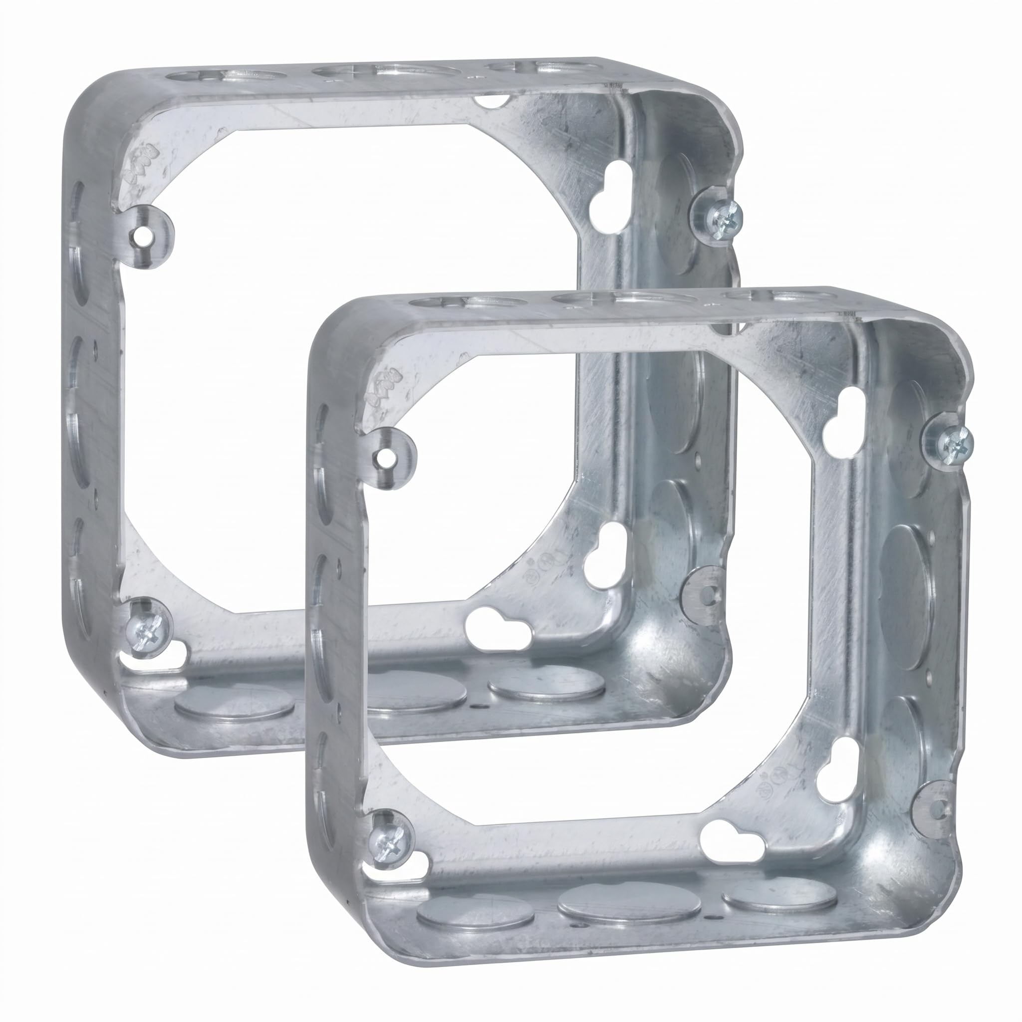 RACO 262 Square Extension Ring, 4-11/16-Inch, Drawn, 2-1/8-Inch Deep with Eight 1/2-Inch and Four 3/4-Inch Side Knockouts — Amazon image 4