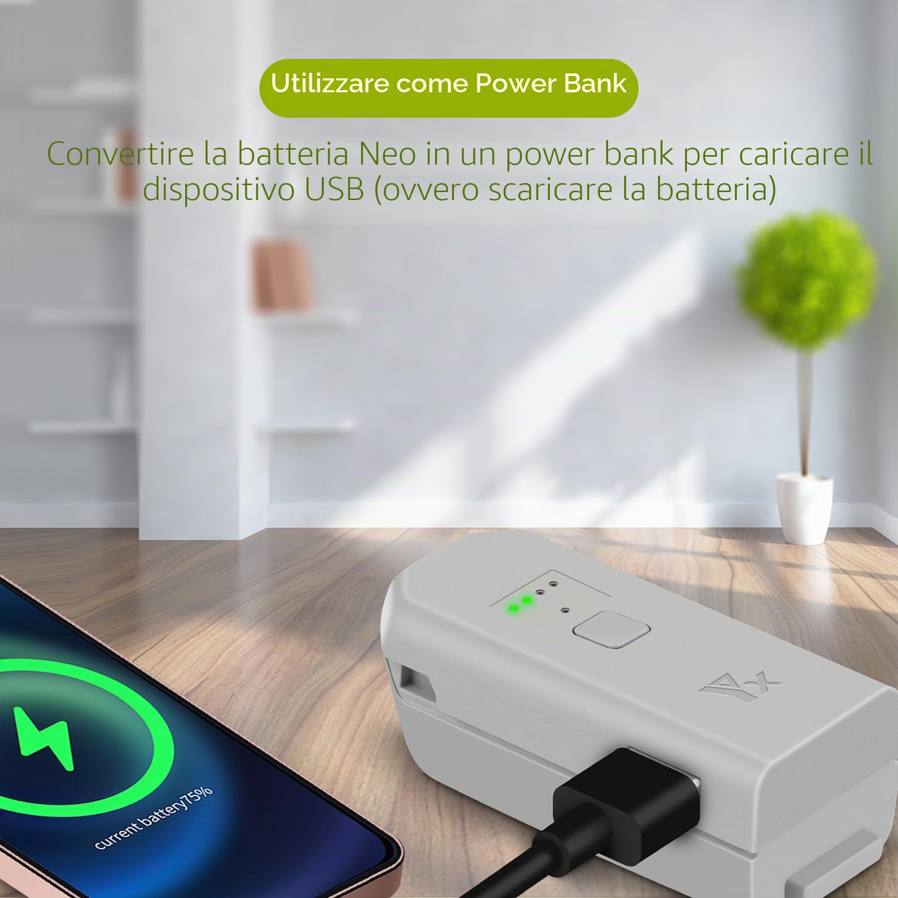 Caricabatteria USB per DJI Neo Drone,Caricatore,Hub di ricarica,Carica Batteria Accessori