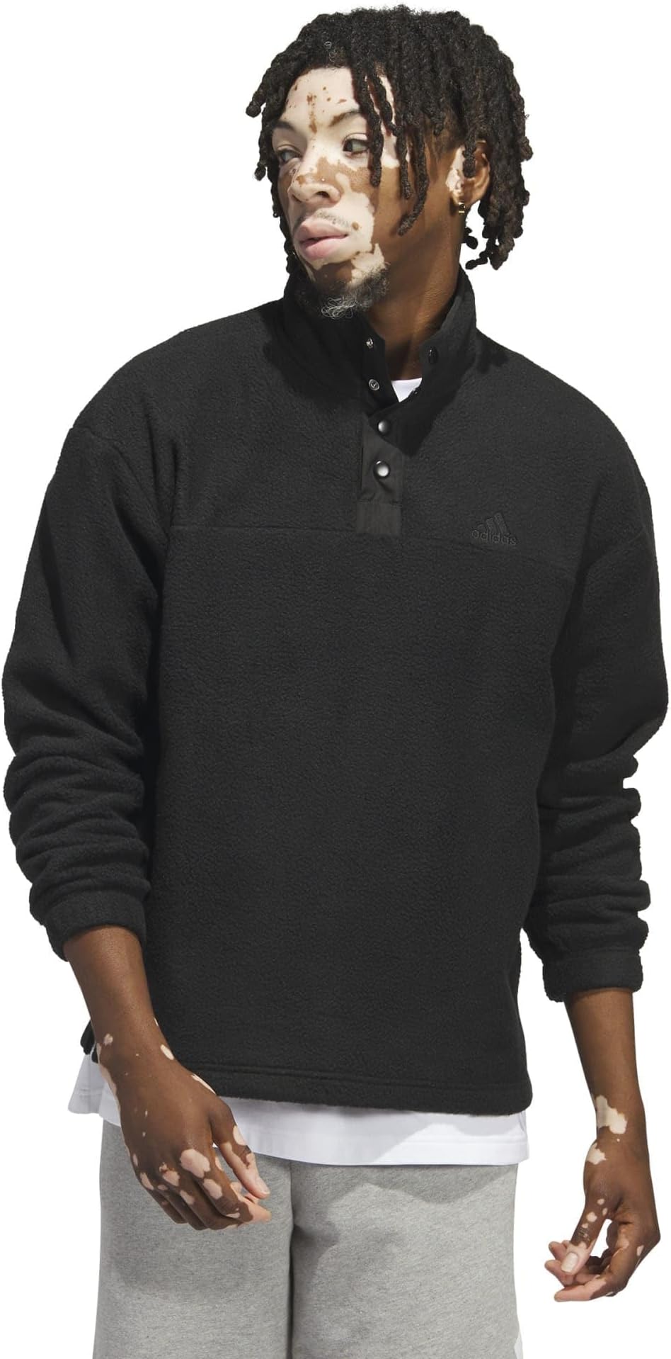 adidas rekive polar fleece sweatshirt