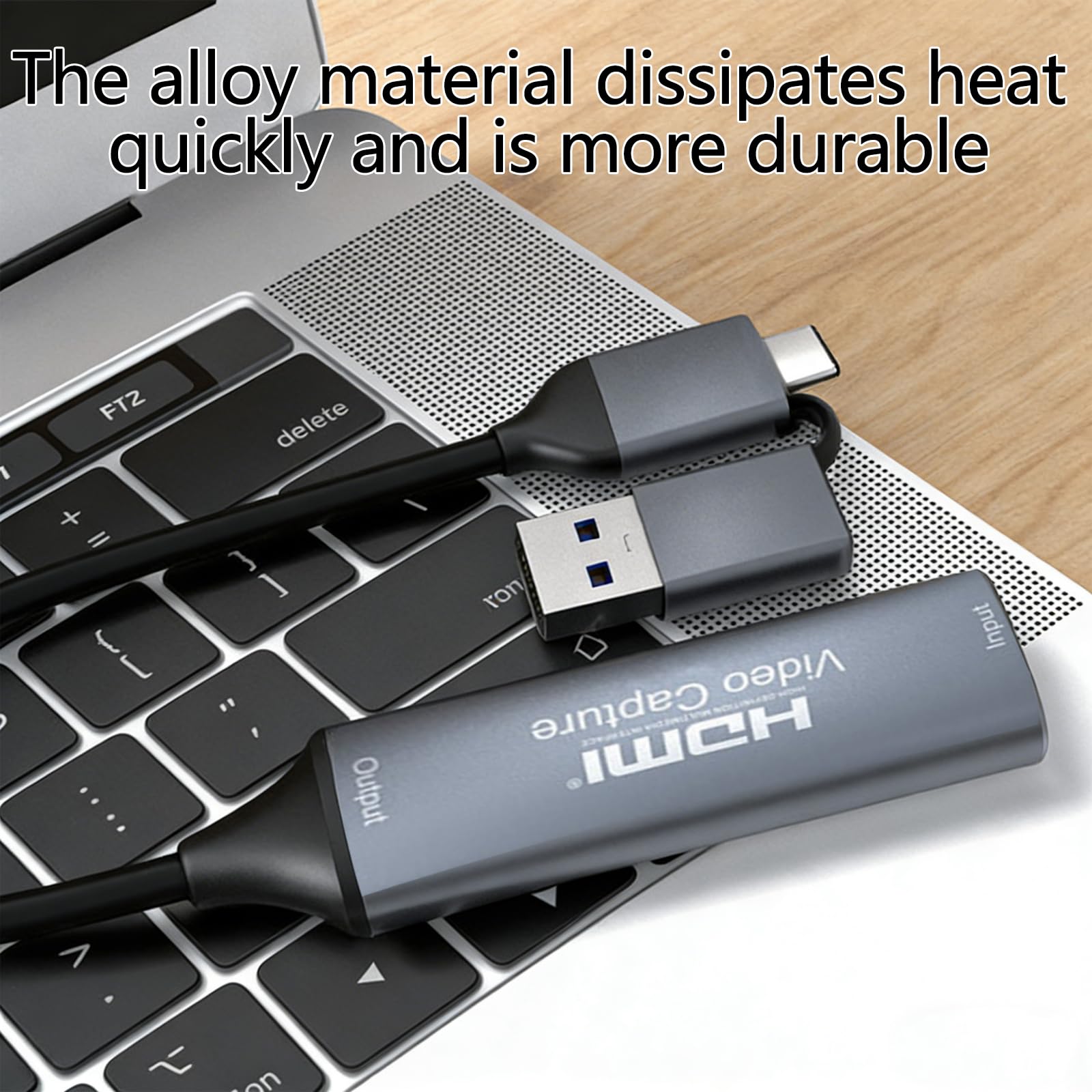 Scheda di acquisizione video, Scheda di acquisizione per giochi, 4K HDMI verso USB Scheda di acquisizione, Adattatore HDMI Schede di acquisizione audio video, per video, Giochi, Streaming