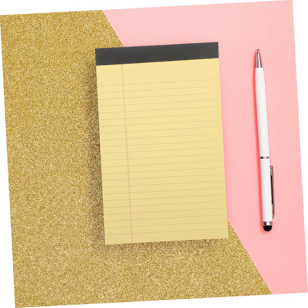Bloc-notes Ligné Jaune 12 Blocs 50 Feuilles par Bloc