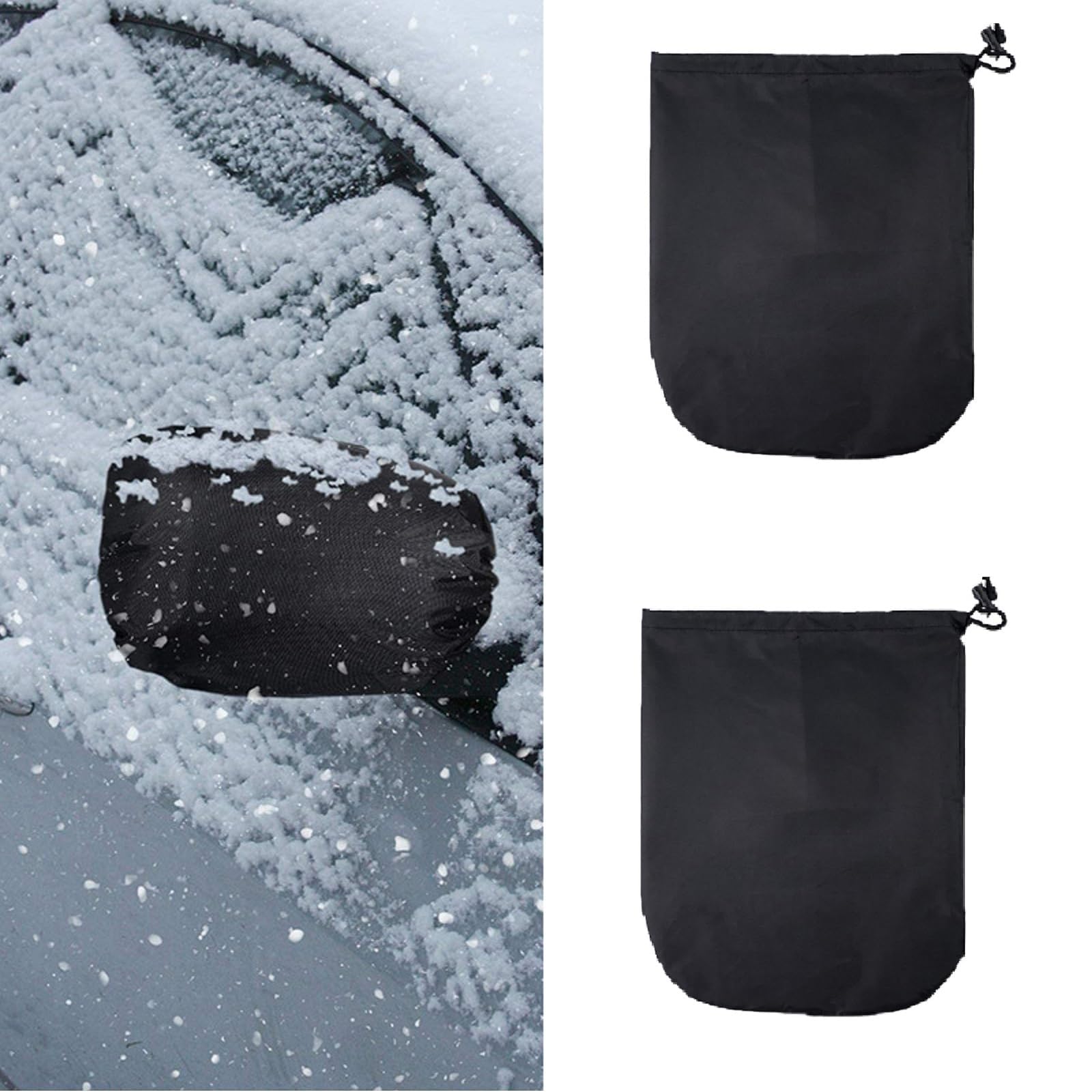 Bvteey Normal 2 Pcs Car Rearview Mirror Covers For Skoda Kamiq Nw4 I 2019-2024, Cover Oxford Cloth Car Anti-Frost Cover Side Mirror Protector Sleeves