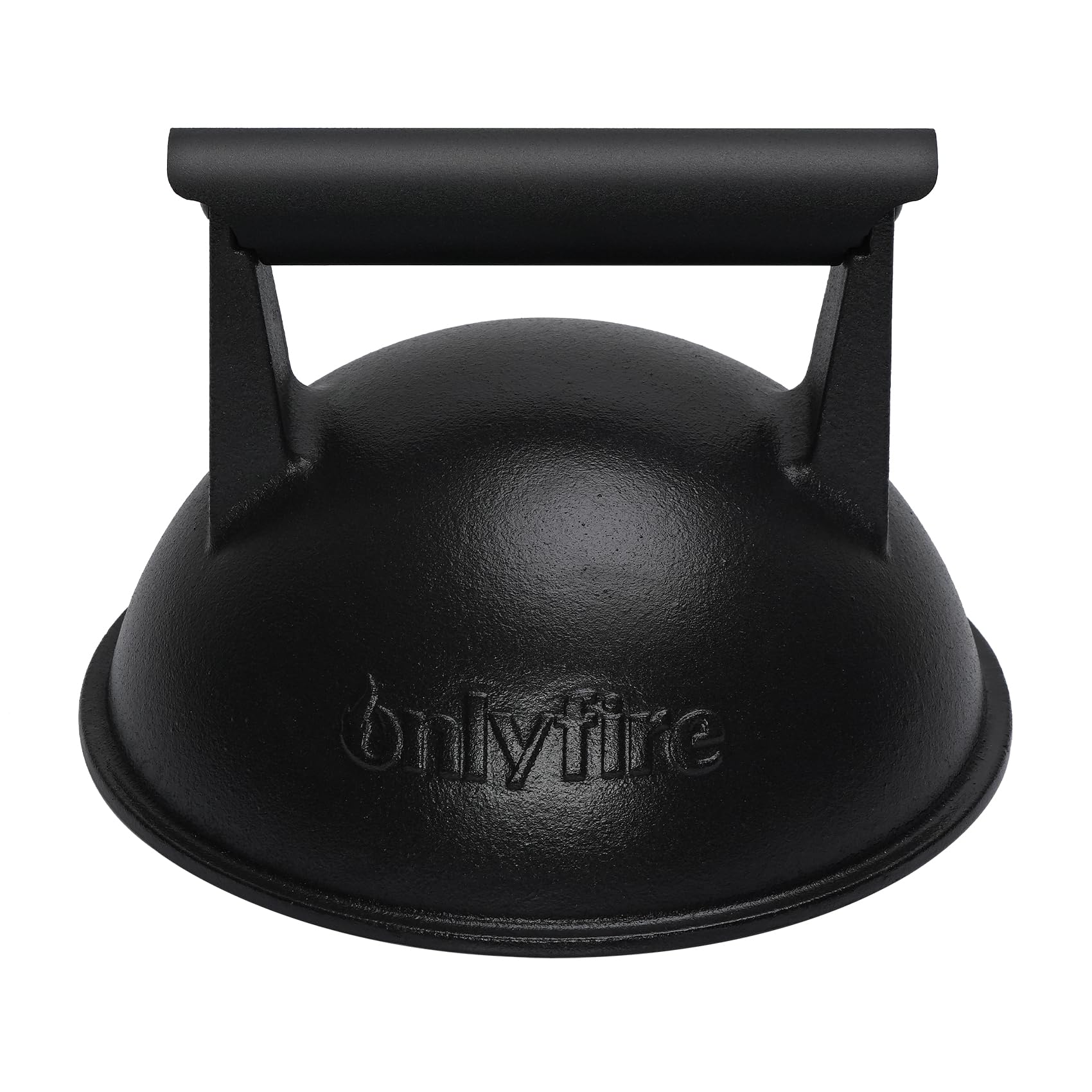 onlyfire Ø18 cm Cheese Melting Dome, Cast Iron Burger Dome, Superior Heat Retention, Burger Cloche for Flat Top Griddle, Teppanyaki and Camping