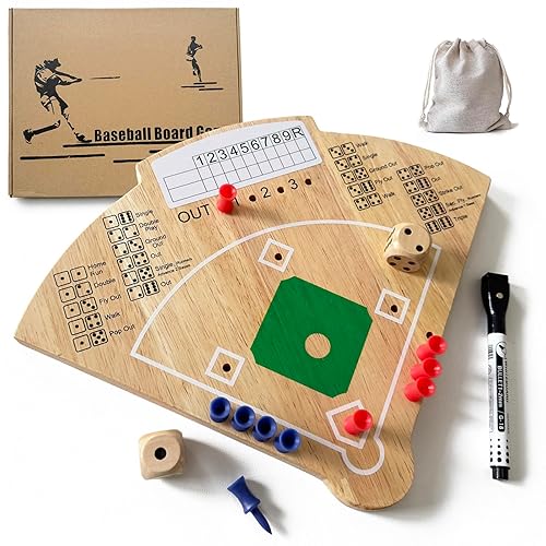 Baseball Board Game, Oak Made Leisure Game for Sport Battle