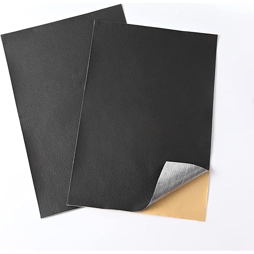 Cosmos Star Black Leather Repair Patch 12x24