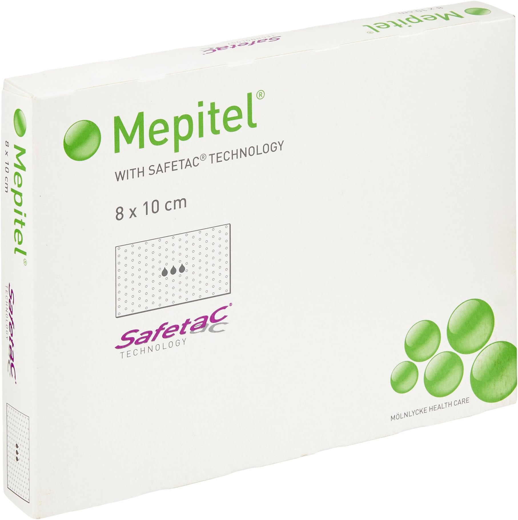 290700 Wound Contact Layer Silicone Dressing, 8 cm x 10 cm (Pack of 5)