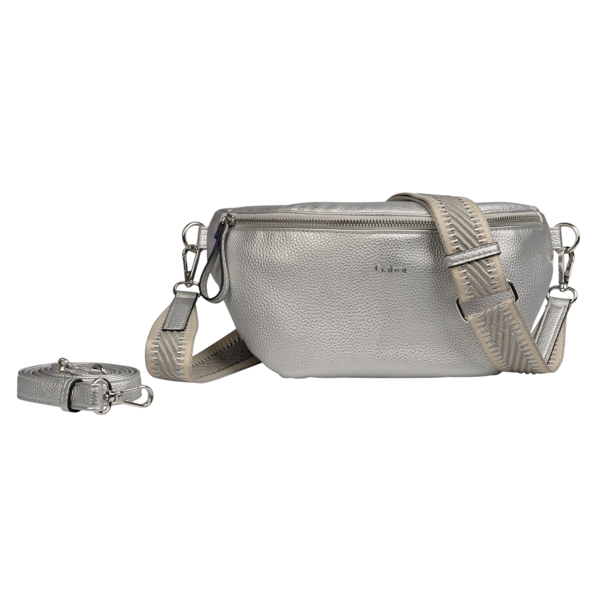 Gabor Women's Silena 004209 Crossover Body Bag, Silver, S