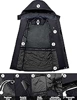 Vista 3 de GEMYSE Men's Mountain Waterproof Ski Snow Jacket Winter Windproof Rain Jacket