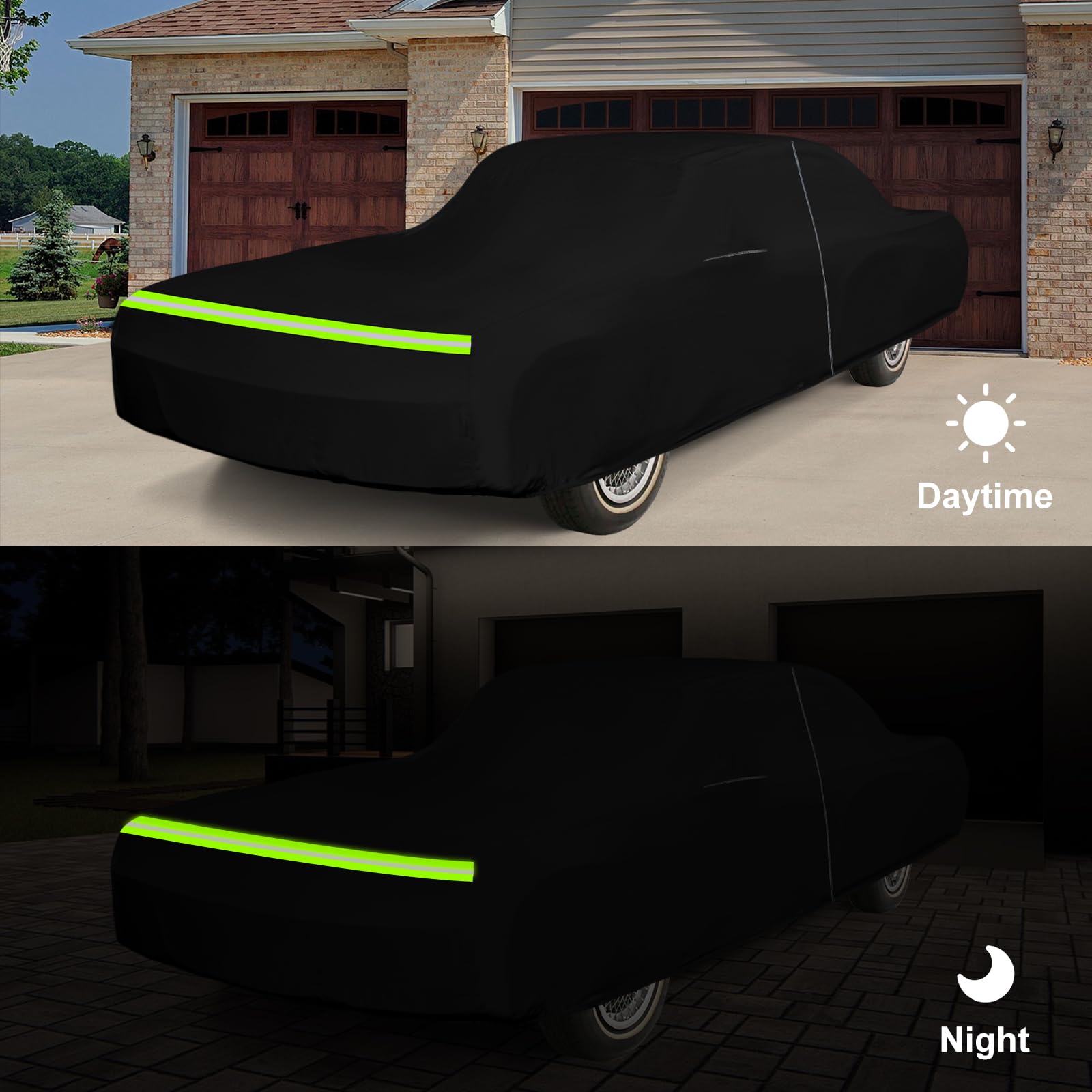 Waterproof Car Cover Replace for 1963-1970 Buick Riviera 2 Door Hardtop 210T All Weather Classic Car Covers with — view 6