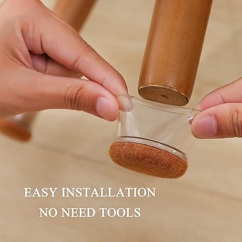 Miniatura 7 de 16 tapas pequeñas de silicona para patas de silla de 1 14 pulgadas, almohadillas de muebles para suelos de madera dura, protectores de suelo para