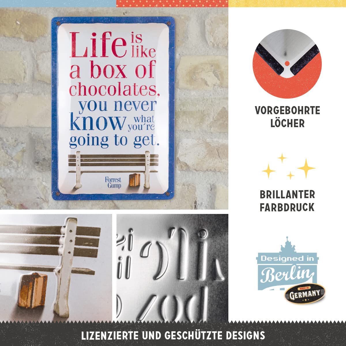 Nostalgic-Art Retro Blechschild 'The Good Coffee' – Vintage Deko Für Kaffeefans (15x20 Cm)