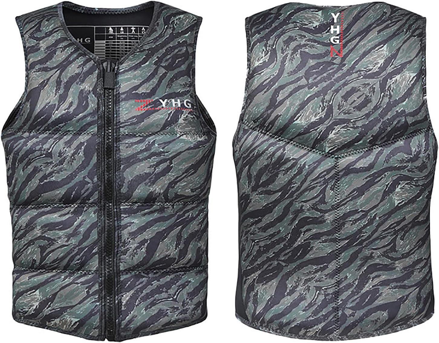 WYYHAA Neoprene Wakesurf Impact Vest for Mens, Designed for Wake Surf and Skimboard, Great for Boating Rafting Surfing All Watersports Activities