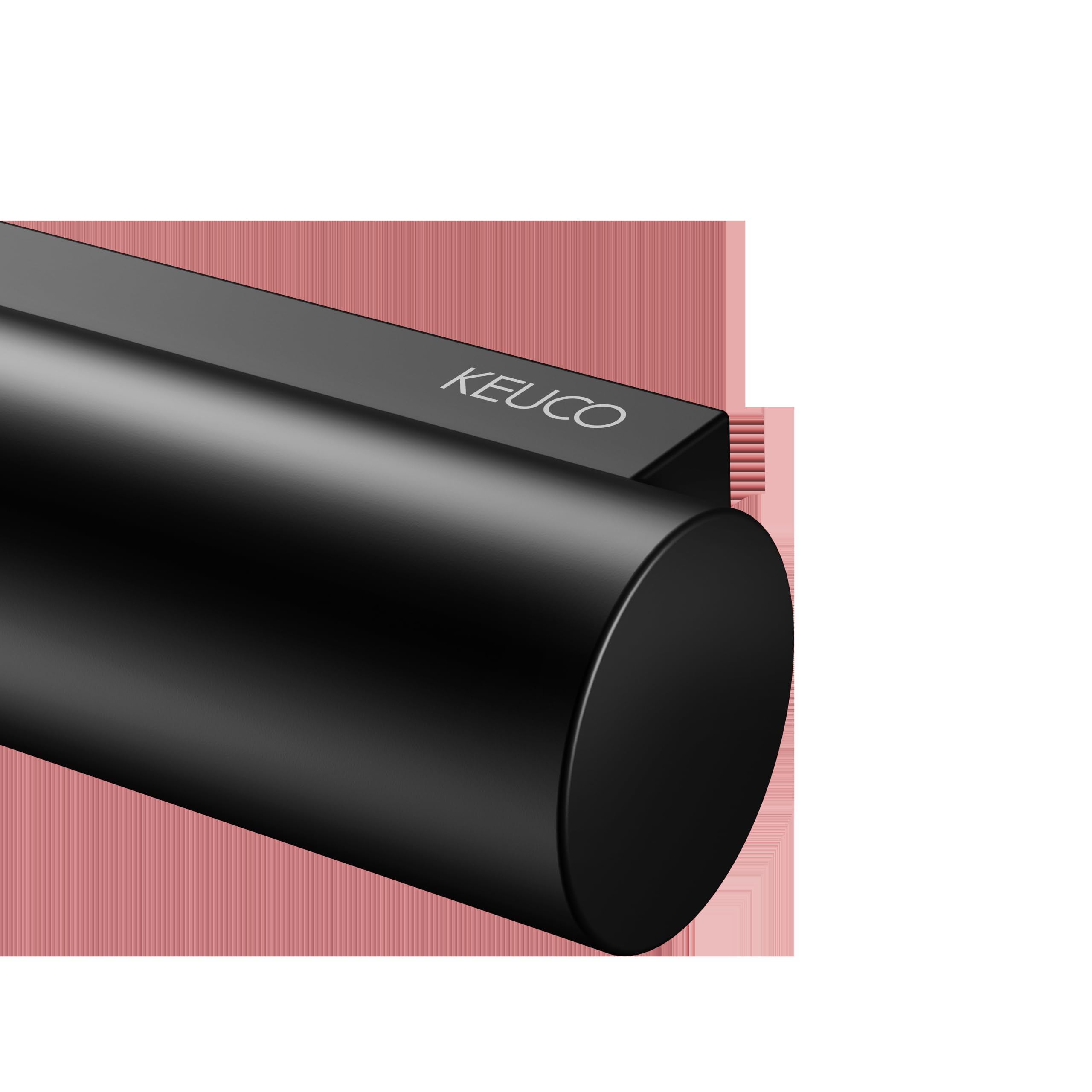 Keuco Plan Porte-Papier Toilette, Forme Ouverte, métal Noir Mat